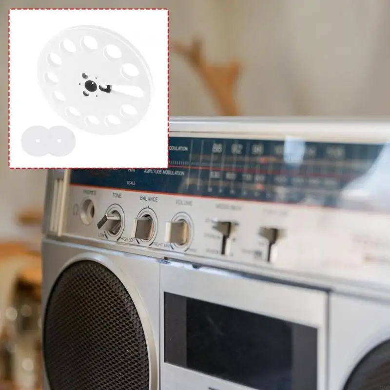 home-studio-tape-deck-loading-part-7in-plastic-tape-wheel-with-2-support-washers-for-media-transfer-and-changeover-f19e
