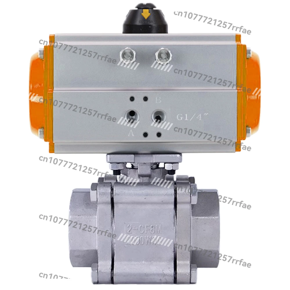 

PN16 Air Actuator DN50 Stainless Steel 304 316 Female Thread Double Action Pneumatic Control Ball Valve with Solenoid Valve