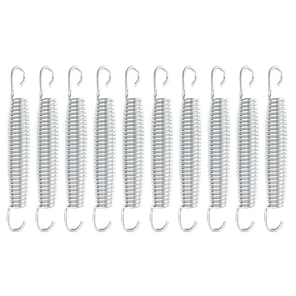 10Pcs Trampoline Springs Springs Stainless Steel Trampoline 10x Galvanised Heavy-Duty Kit No. 70 Carbon Steel Parts