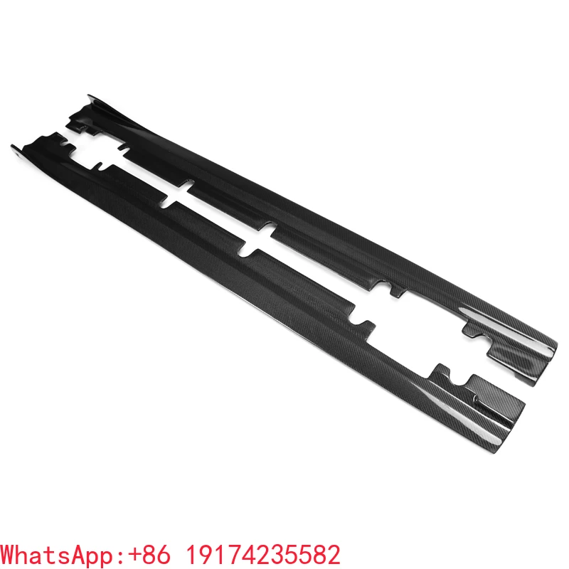 

High Quality Carbon Fiber RZ Style Side Skirt for Merce Bez CLA Class W117 Sline 2014-2019 Side Skirts Extensions