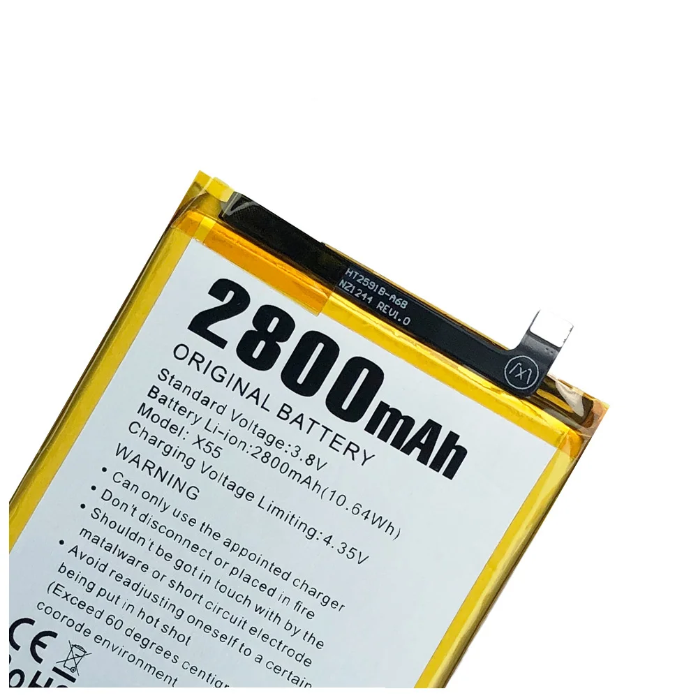 Original Replacement Battery 3.8V New X55 battery For Doogee X55 5.5inch MTK6580 Mobile Phone Batteria+Free Gift Tools