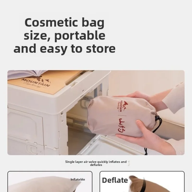 SHANYUE في الهواء الطلق المحمولة Pp وسادة وسادة قابلة للنفخ السفر التخييم التلقائي وسادة الرقبة خفيفة الوزن المحمولة المنزلية