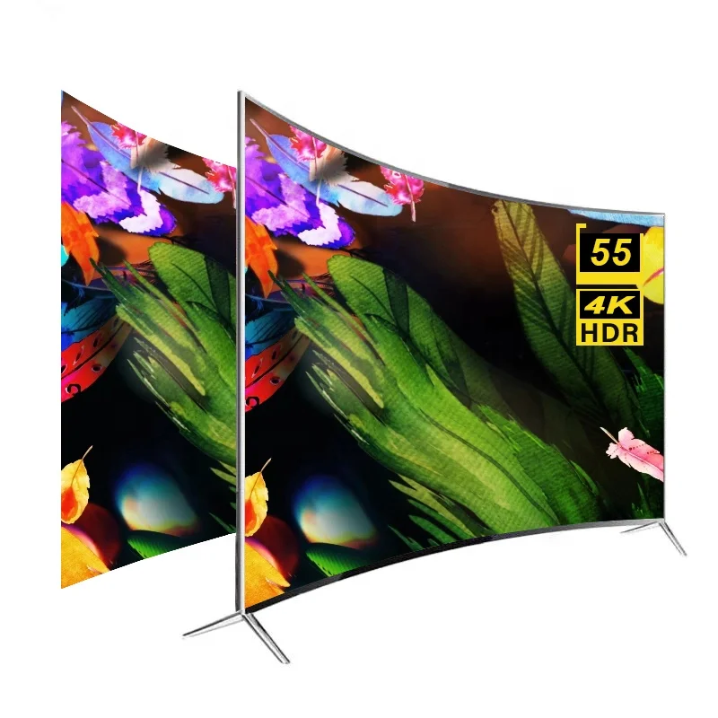 

Усовершенствованная настройка STLF ZJW Smart TV 55-дюймовый изогнутый Smart TV 4K Большой экран Ultra HD светодиодный телевизор 55-дюймовый телевизор