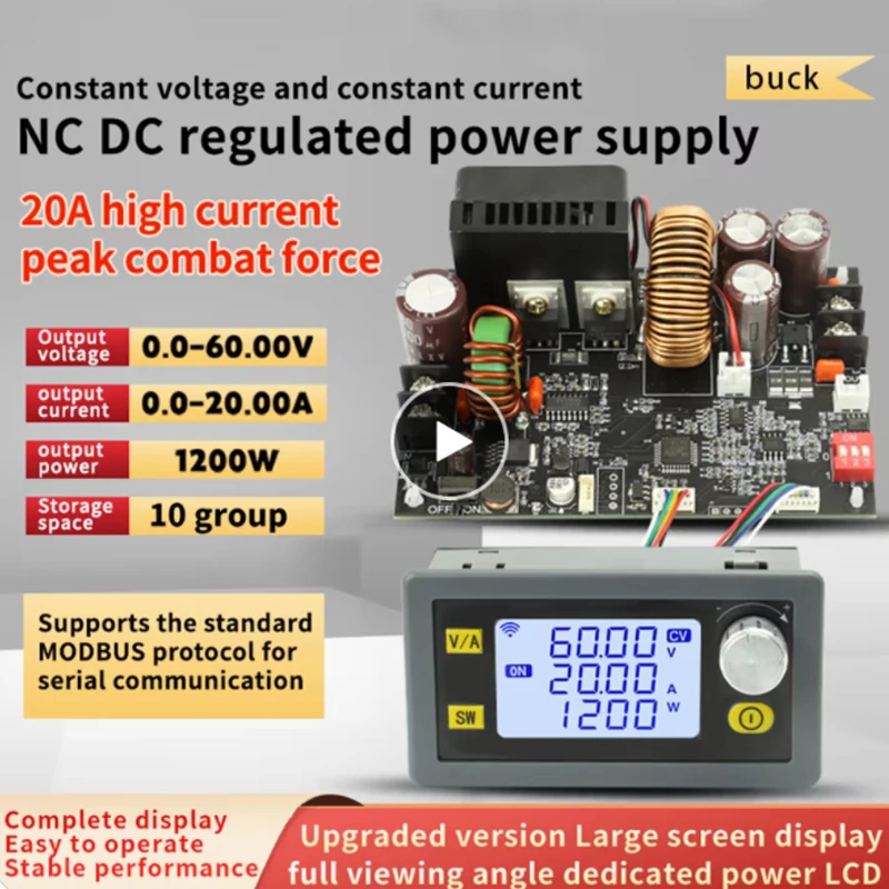 XY6020L CNC Direct Current Stabilized Voltage Power Supply Base Plate Constant Voltage and Current Step-down Module