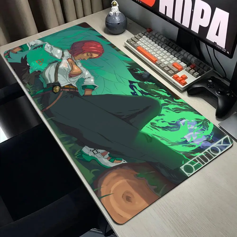 Printing Collection Desk Mat Guilty Gear Strive Gamer Mousepads Mouse Pad Office Desk Pads Large CSGO Mousepad Non-slip Mouse Ma