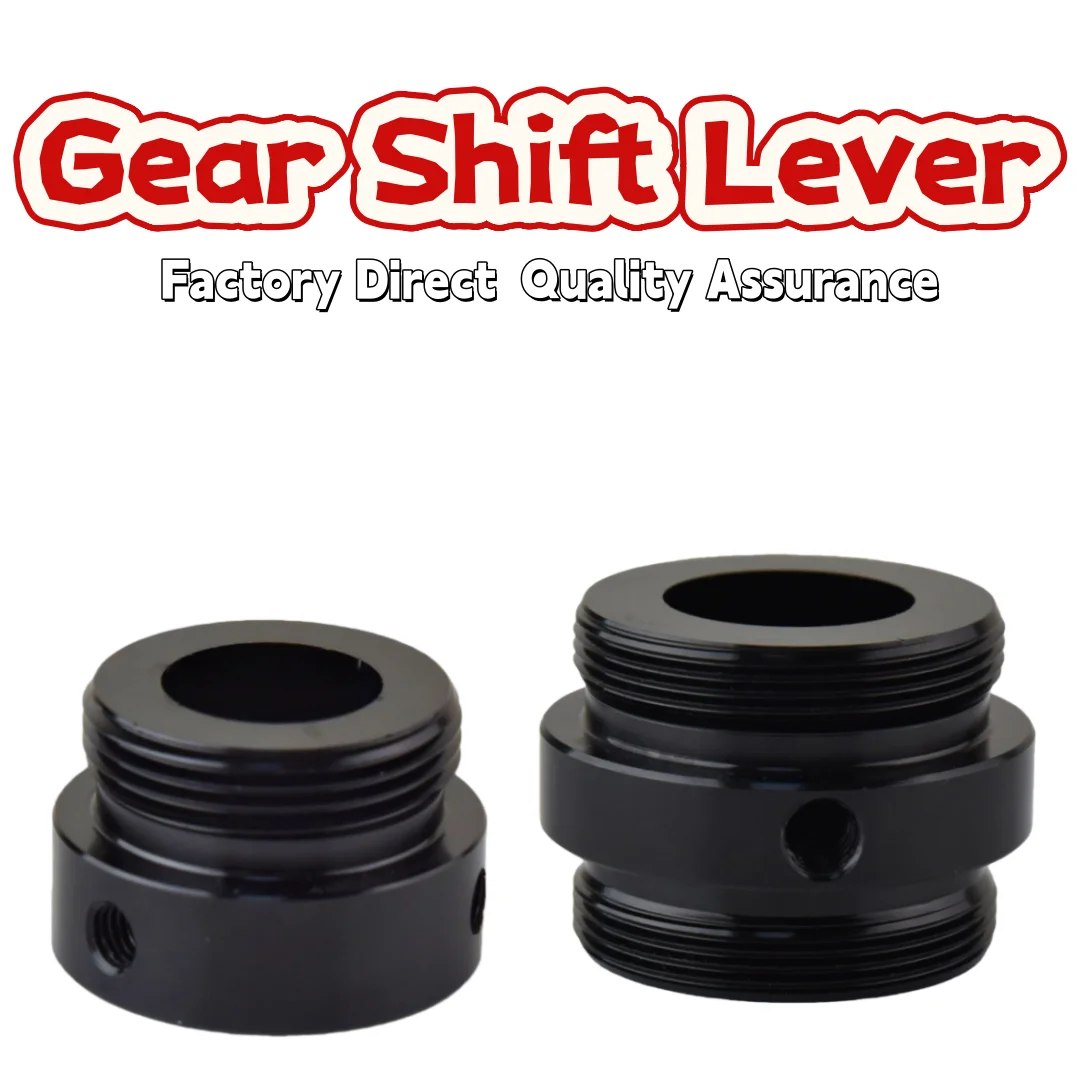28mm Threadless Gear Shift Knob Aluminum Alloy Adapter Connector Car Modification Accessory Durable Easy Install