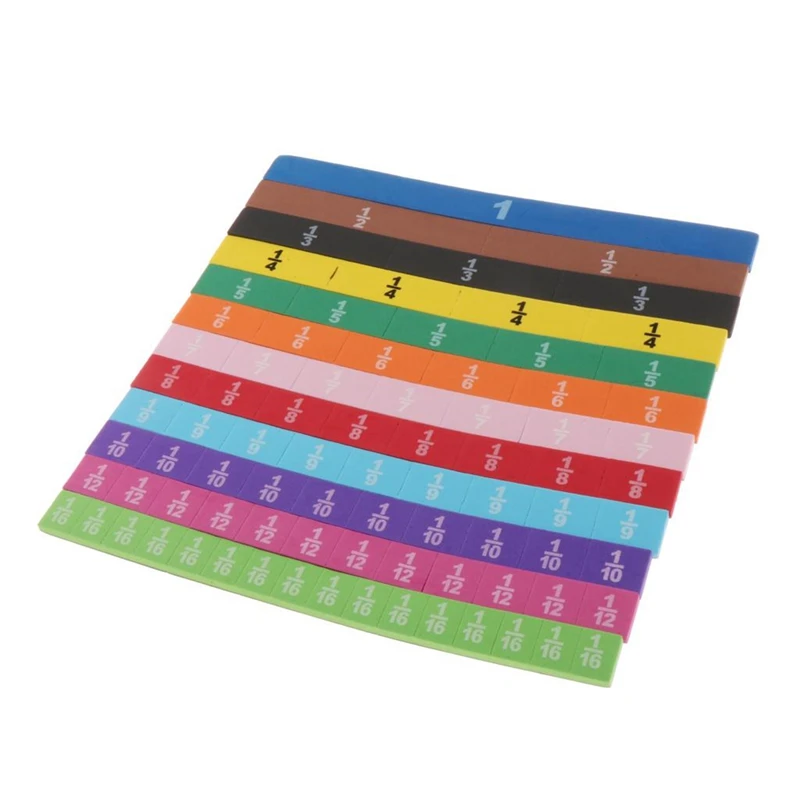 83 Pieces Magnetic Rainbow Fraction Tiles Calculate Math Toys Fraction Tiles Early Math Skills Learning Gifts