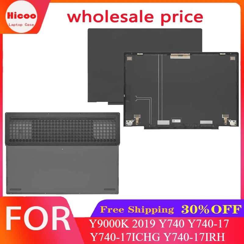 For Y9000K 2019 Y740 Y740-17 Y740-17ICHG Y740-17IRH Y740-17IRHG Laptop Bottom Base Case LCD Screen Top Cover