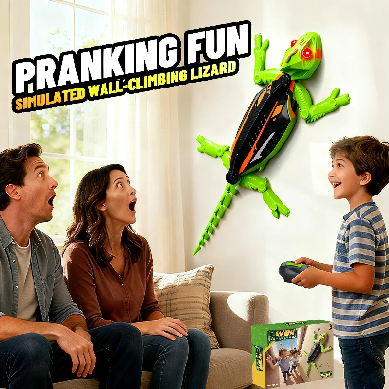 

New chameleon lizard wall climbing car simulation gecko animal climbing car children's remote control car