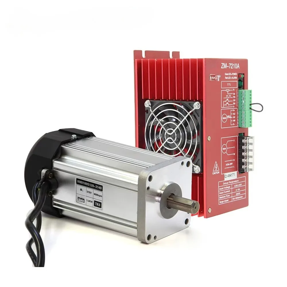 

1.2KW 220V Brushless DC Motor BLDC 4000rpm - ZM-BL2210F Driver Speed Controller