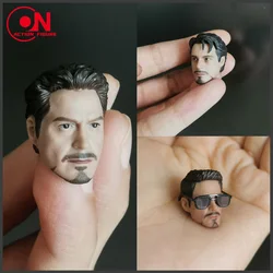 1/12 Scale Tony Head Sculpt Male Head Robert Carving Model Fit 6