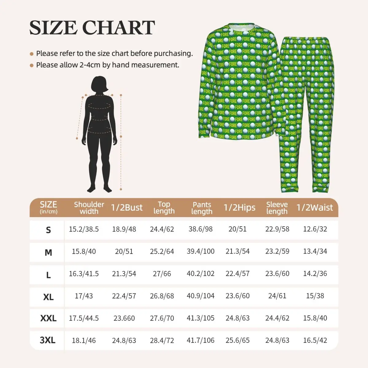 Golf Ball Hexagons Pattern Round Neck Long Sleeves Nightdress for Sleeping Sleepshirts Women Loose Pajama Set Long Pants