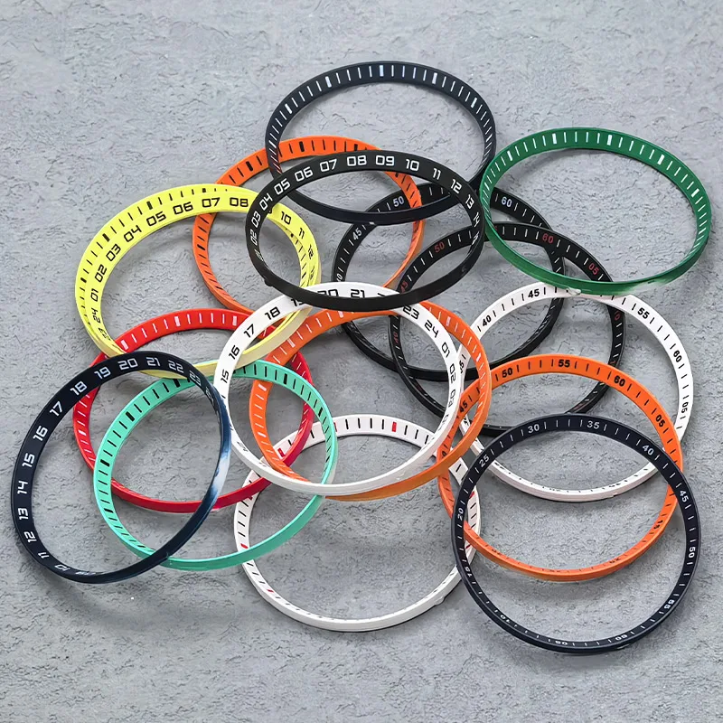 30.5mmx27.5mm Watch Chapter Ring SKX007 Plastic Inner Ring Fits SKX007 SKX009 SRPD Case NH35 NH36 Movement Men's Watch Parts