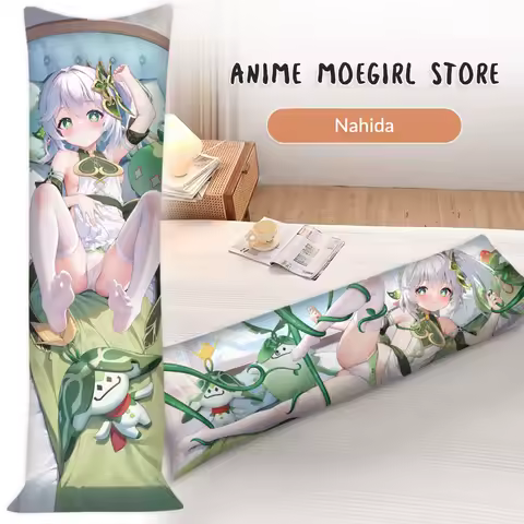 Dakimakura Anime Nahida Fullbody Pillowcase Hugging Fullbody Otaku Cushion Cover Sleeping Genshin Impact Nahida Pillow Covers