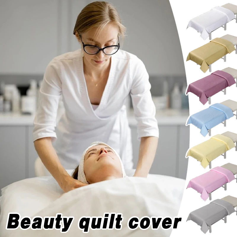Thick Soft Skin-Friendly Cotton Bed Quilt Cover for Beauty Salon Spa Massage Physiotherapy Tables Durable and Comfortable