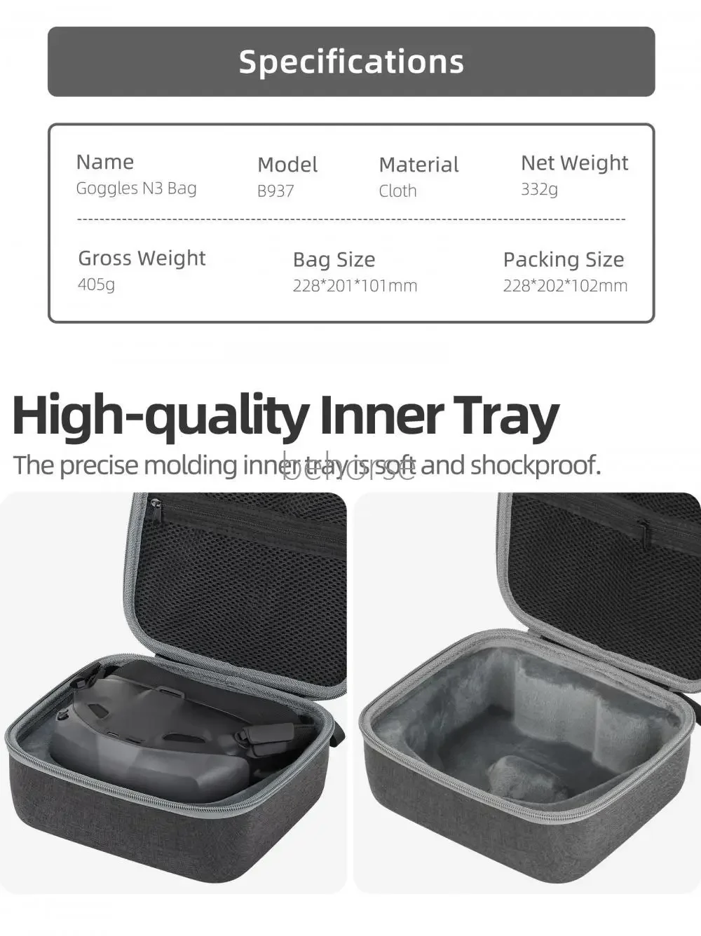 Bolsa de almacenamiento para gafas voladoras DJI Neo N3, funda protectora antiarañazos, bolsa de transporte portátil para accesorios de Dron DJI Neo