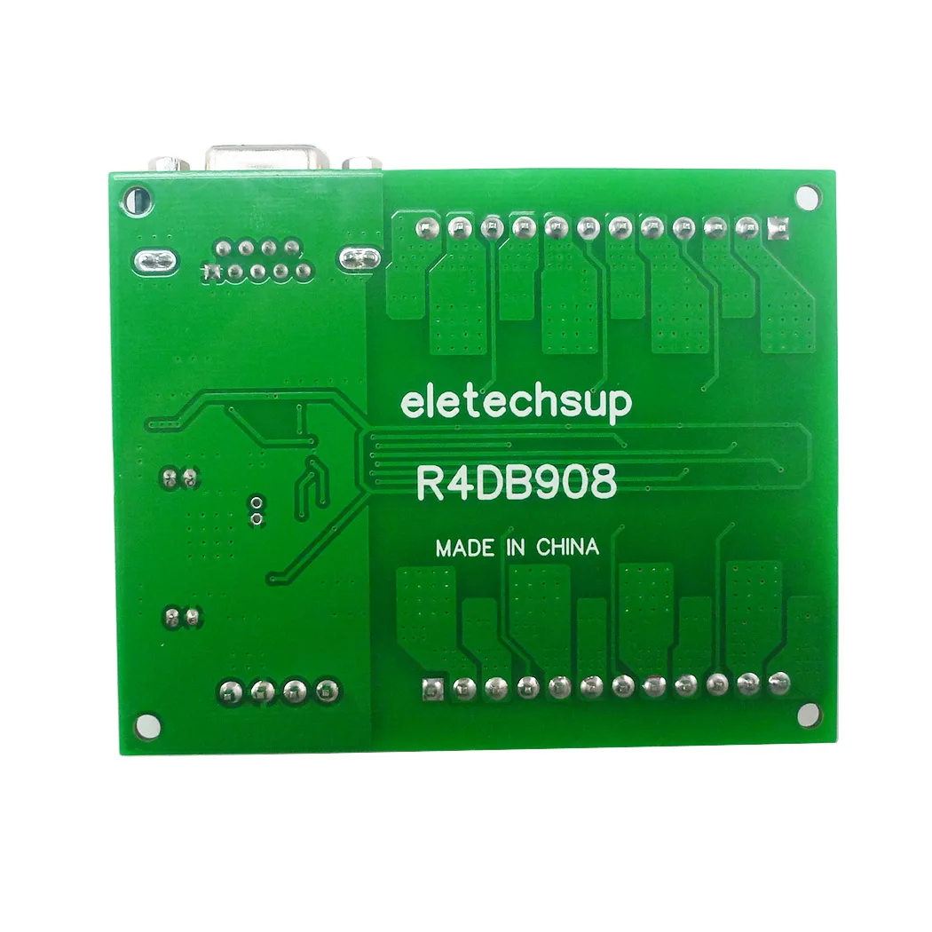 Multifunctional Solid State Relay Module 8DO DC 12V-24V RS485 RS232 DB9 N-MOS Isolation Output VH3.96 Connector R4DB908 30N06