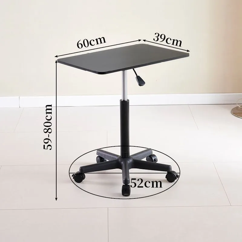 Head side movable lifting small table standing desk with pulley laptop table hydraulic sofa bed desk