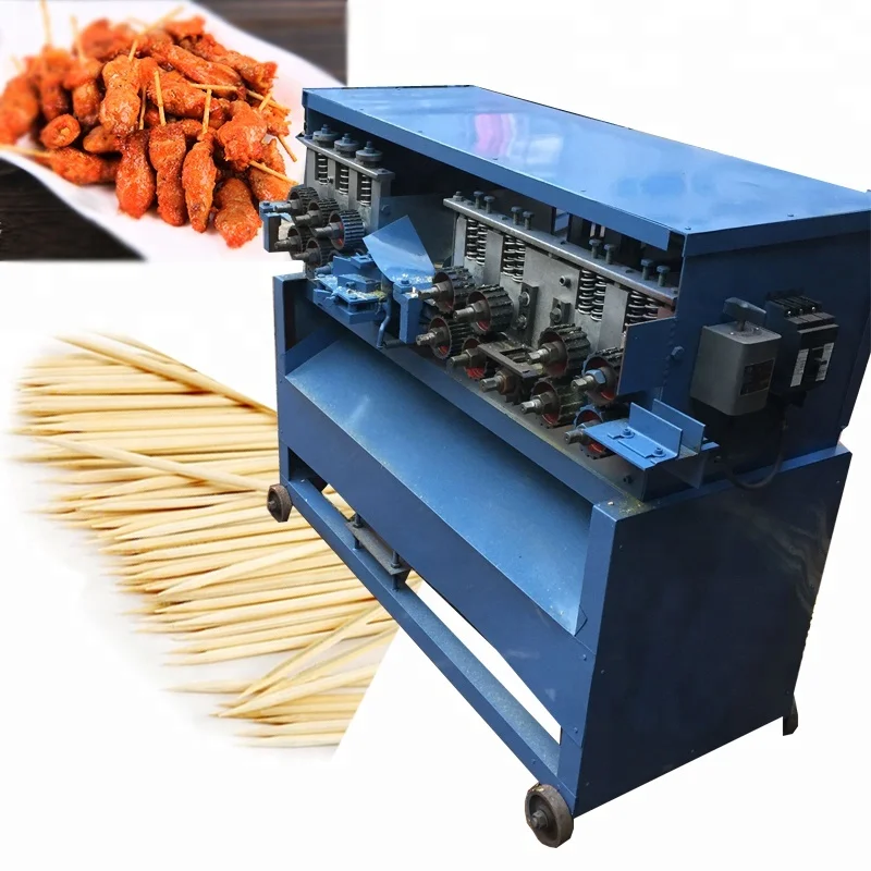 Production Line Bamboo Wood Toothpick Chopstick Incense BBQ Stick Making Machine