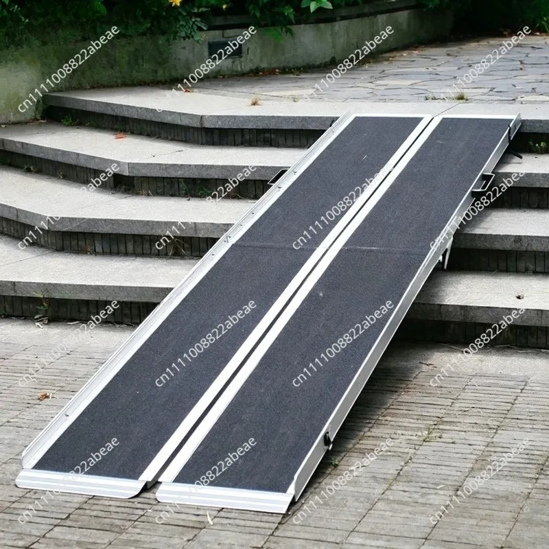Aluminum Alloy Ramp for Barrier-Free Access, Uphill Step Plate for Easy Wheelchair Mobility and Smooth Transition