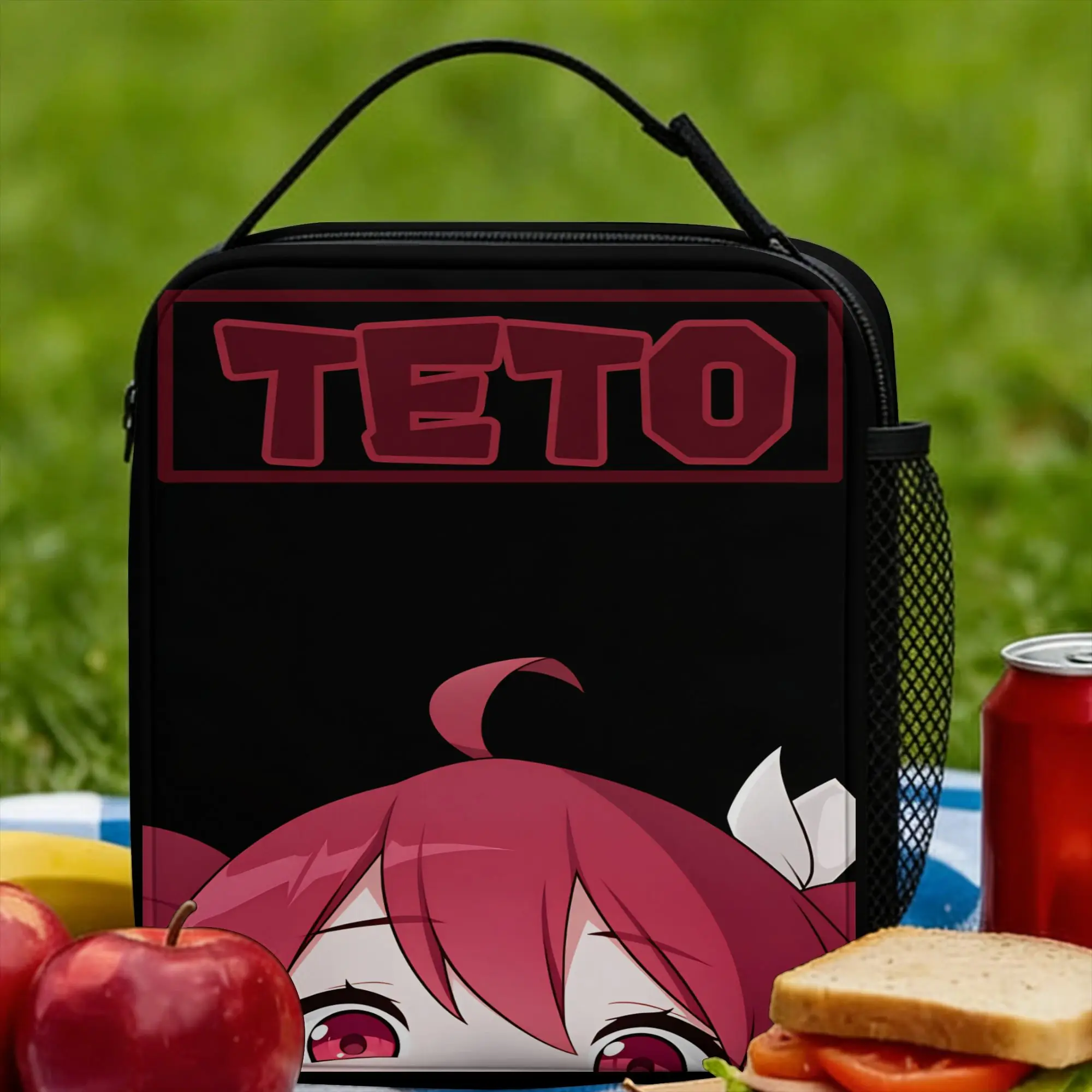 

Сумка для обеда Kasane Teto для детей, индивидуальная коробка для обеда, сумка-холодильник Kawaii для офиса, портативная водонепроницаемая сумка для еды