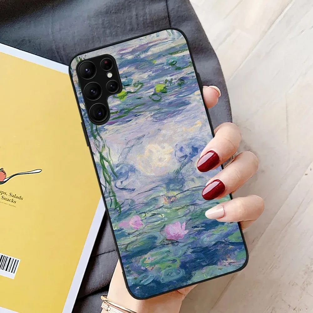 Claude Monet Water Lilies Phone Case For Samsung Galaxy A52 A72 A53 A70 A91 A80 A71 A73 S Shell