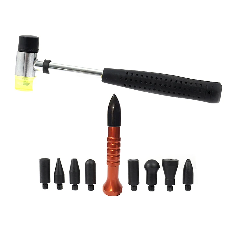 Car Dent Hammer Repair Dings Paintless Dent Repair Tap Down Pen Hail Dent Removal Tool Kit Car Body Flattening Pen