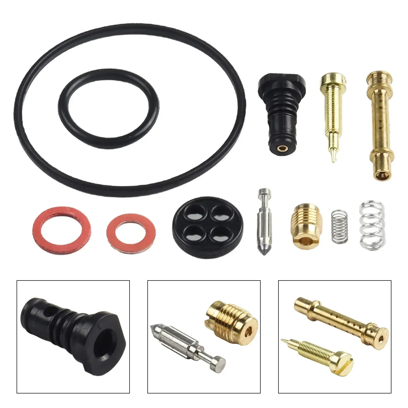 Carburetor Carb Rebuild Kit For Honda GX200 5.5HP 6.5HP 16010-ZE1-812 Lawn Mower Parts 5*Gaskets 2*Springs 5*Assemblies