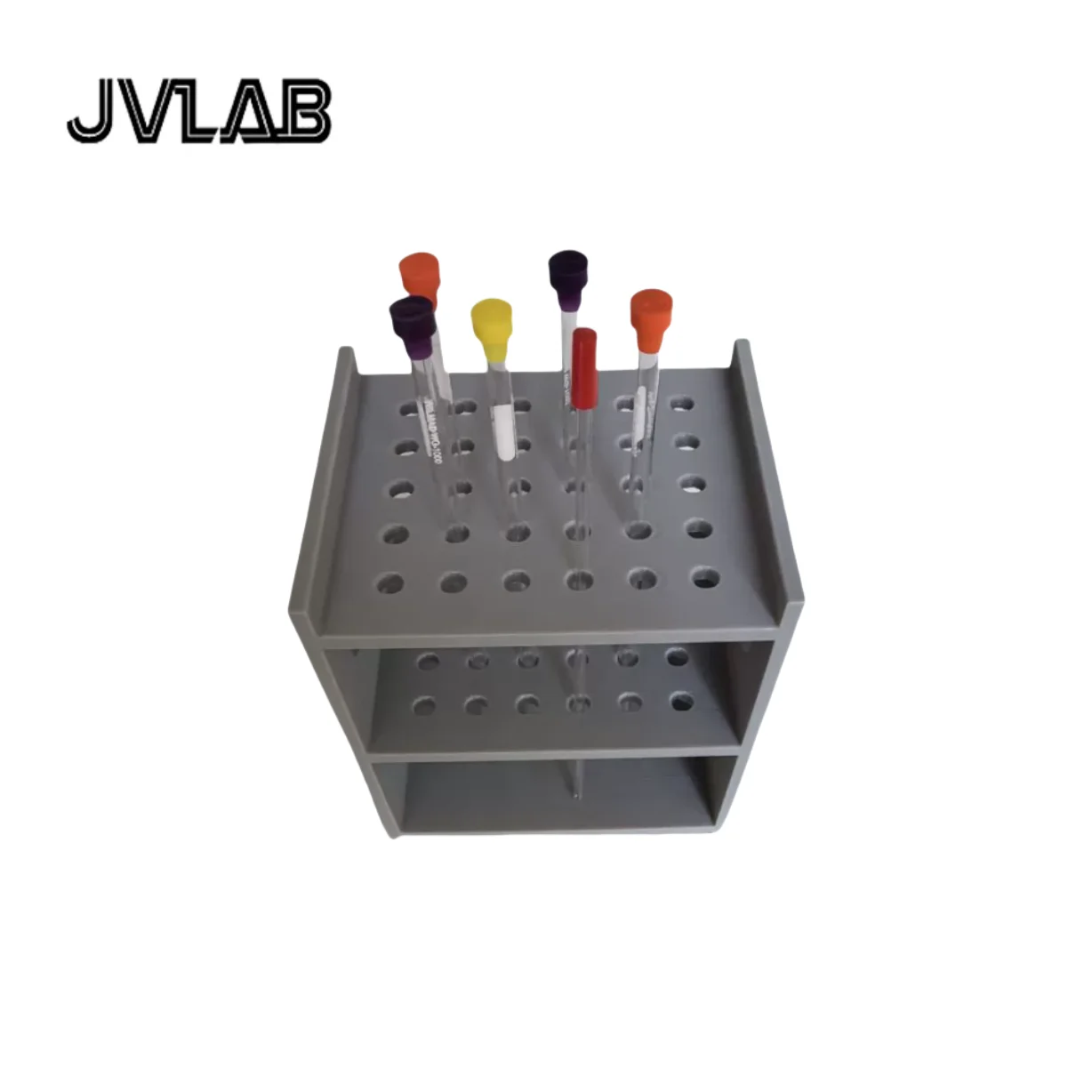 Magnetischer Resonanzrohrhalter – 30/50-Loch-PETG-Rack mit offenem Design, Kapillar- und NMR-Rohrplatzierung, einfach zu beobachten JVLAB