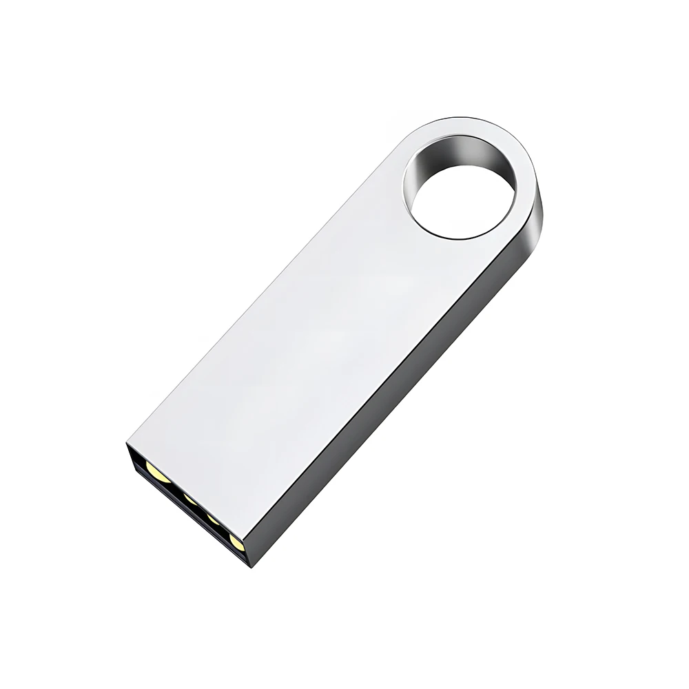 Waterproof USB Flash Drive - Keychain Hole, High Capacity, Lightweight, Compact & Durable, Sleek Metal Thumb Drive