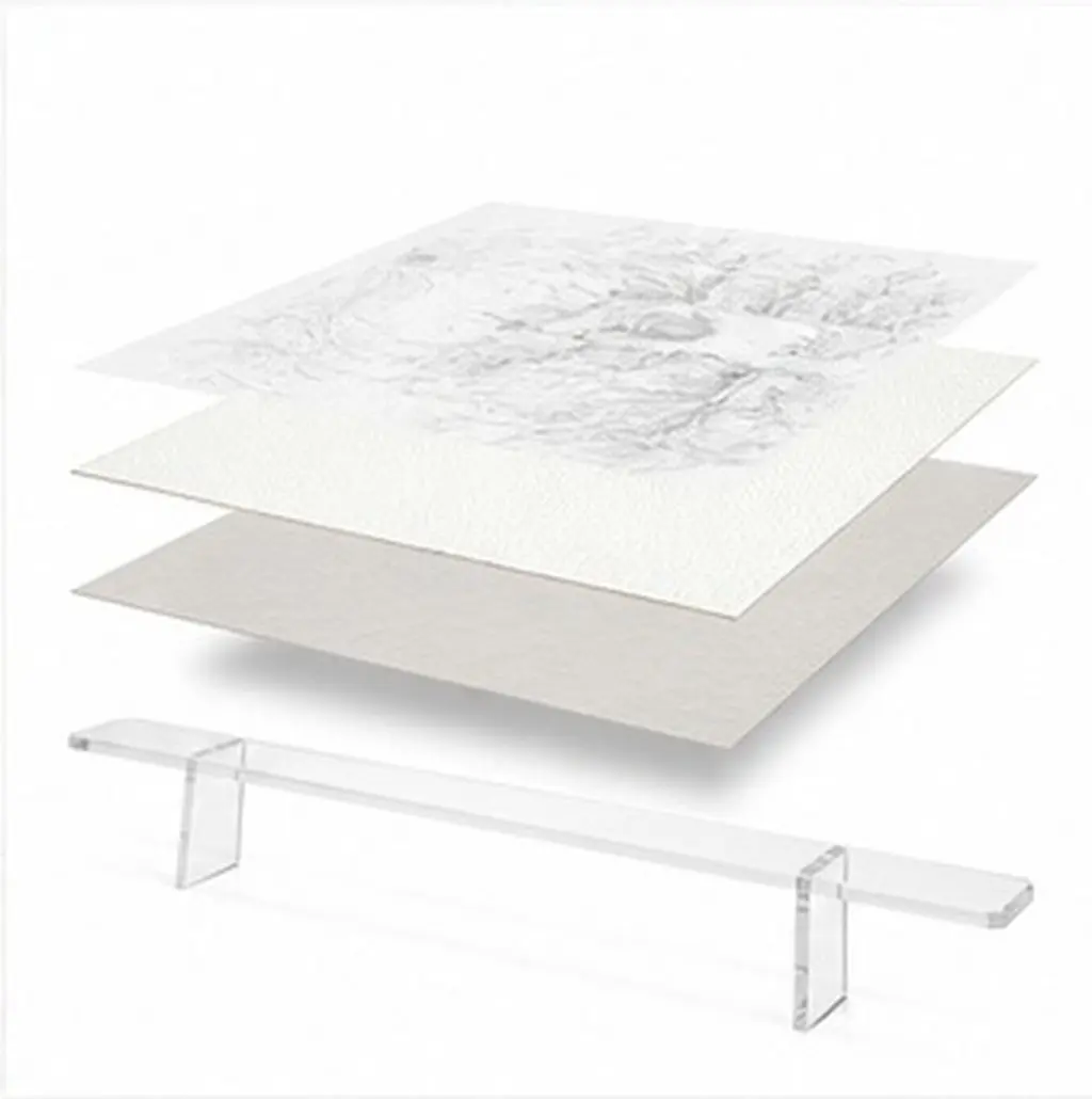 15.63 Inch Clear Acrylic Hand Rest Stable Drawing Aid Wrist Support for Detailed Painting Artist Sketching Transparent Drawing