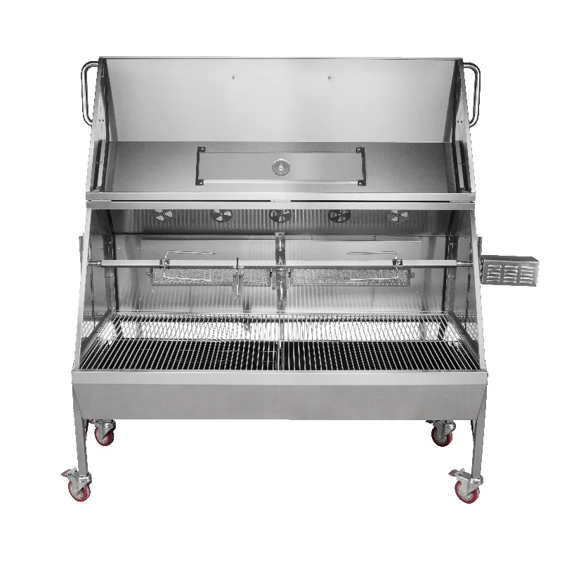 

Manufacturer of Stainless Steel Butane Gas BBQ Grill Outdoor Kitchens Pig Lamb Spit for Garden Party Metal Pork Roaster