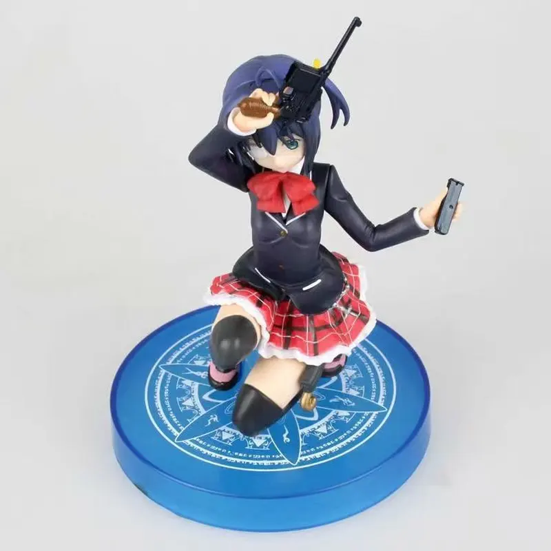 

New Rikka Takanashi Kneeling Figure Love Chunibyo And Other Delusions Eye Lord Swap Face Anime Gk Statue Collectible Desk