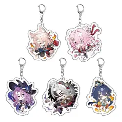 Game Honkai Star Rail Anime Character Keychain For March Jade Boothill Yunli Jiao Qiu
