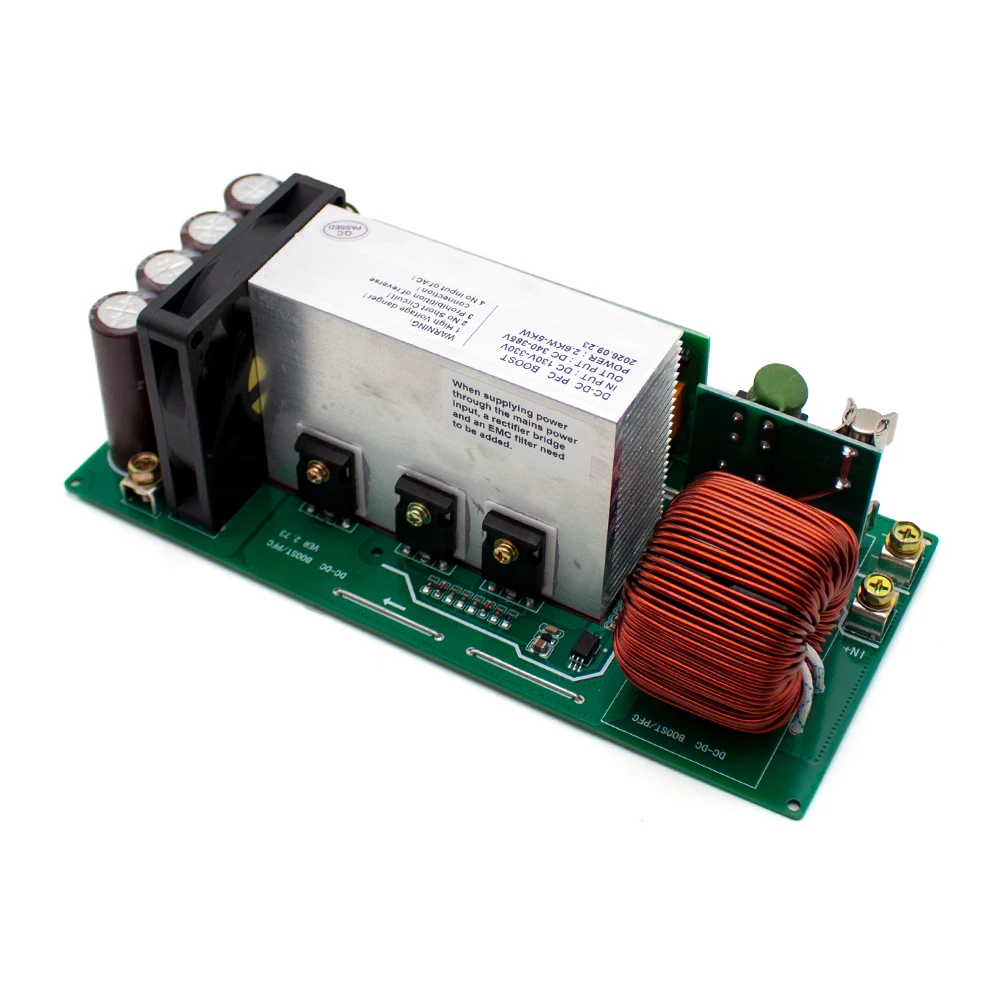 5KW DC-DC Boost Converter Module, 130V-330V Input to 340V-385V Adjustable Output, Non-Isolated Step-Up Power Supply