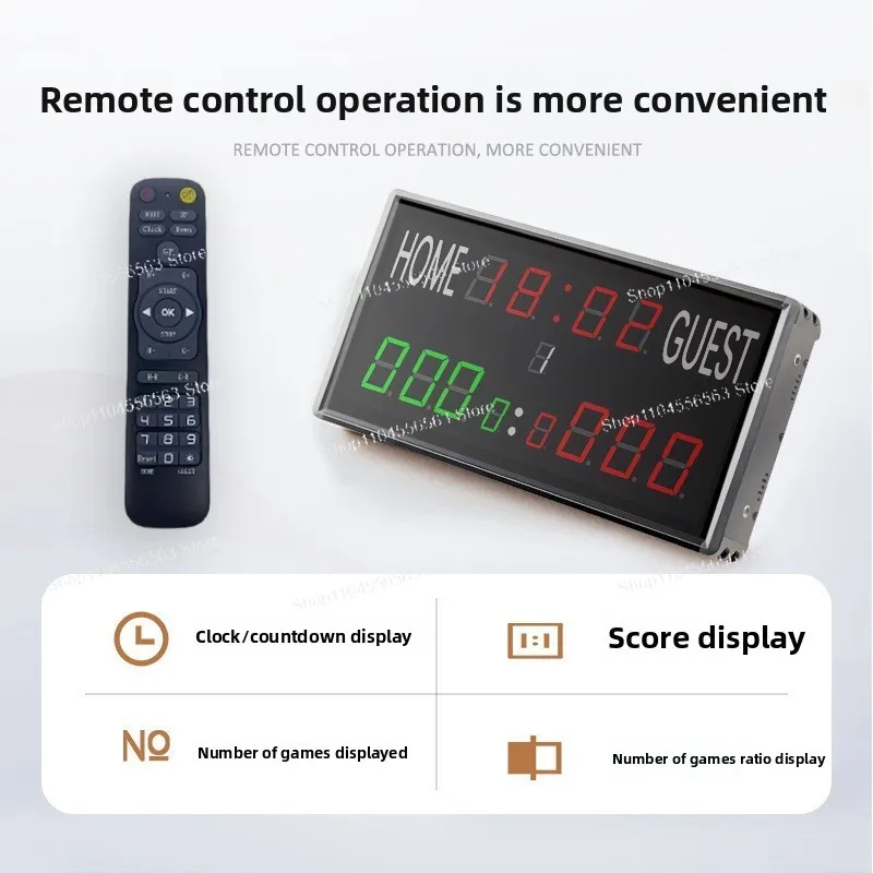Portable Scoreboard for Basketball Soccer, Electronic Billiards Ping Pong Score Keeper