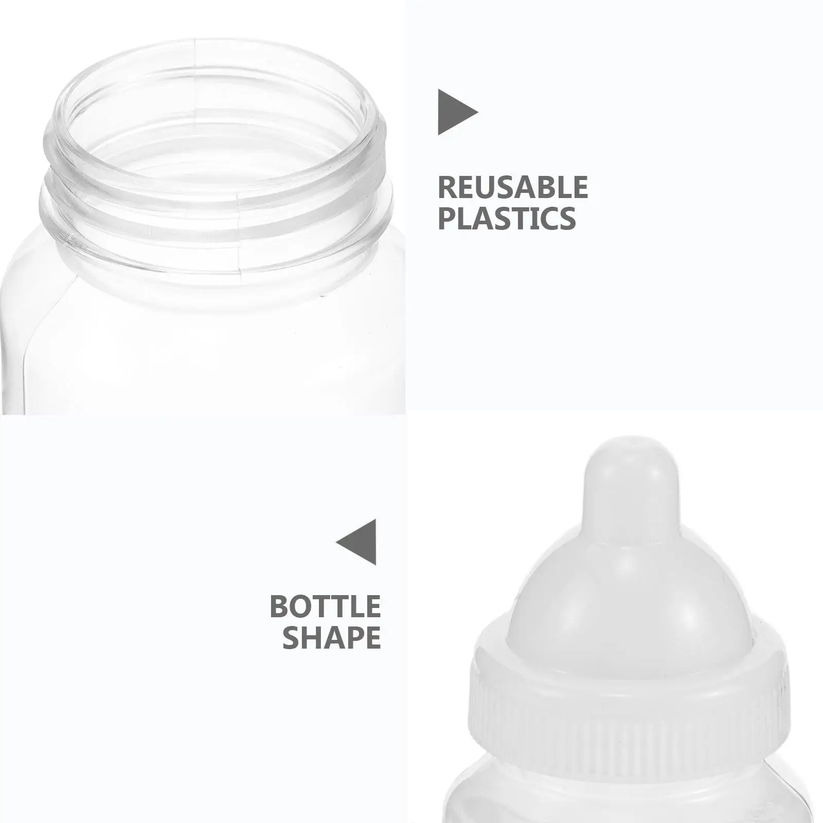 12 ชิ้น Creative Transparent Candy กล่องเด็กขวดเกมอาบน้ําขนาดใหญ่ความจุ Party Favors พลาสติก DIY ตกแต่ง
