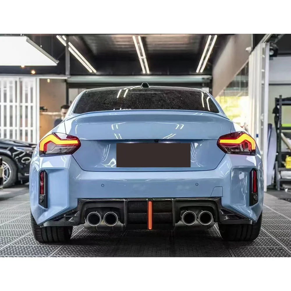

Диффузор заднего бампера из настоящего карбона для BMW G87 M2 2023+ (FRP-удлинитель заднего бампера, элементы стайлинга кузова)