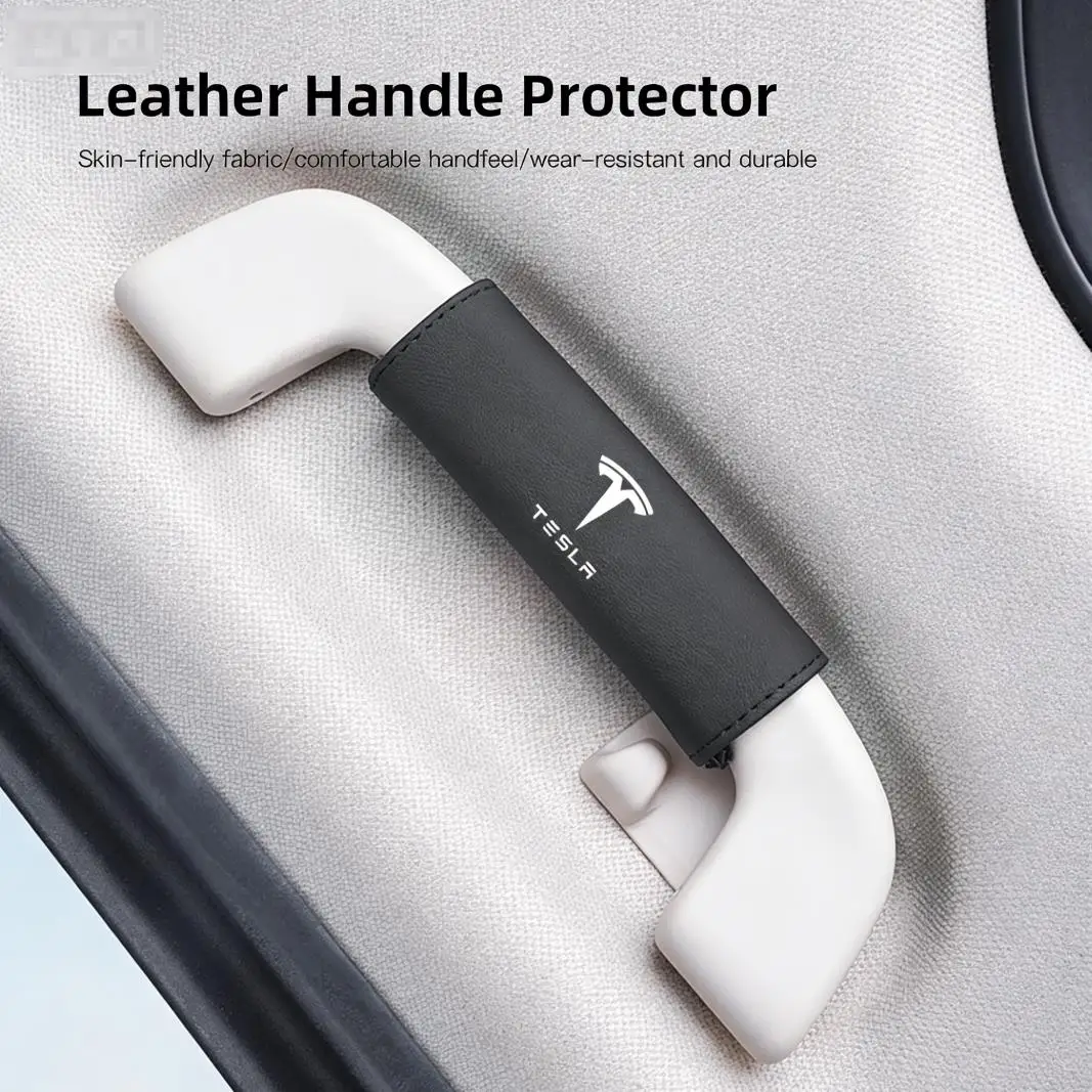 자동차 지붕 손잡이 보호 커버 장갑 테슬라 모델 3 Y S X 사이버트럭용 자동차 액세서리 Juguete Roadster Coil Bonina SpaceX