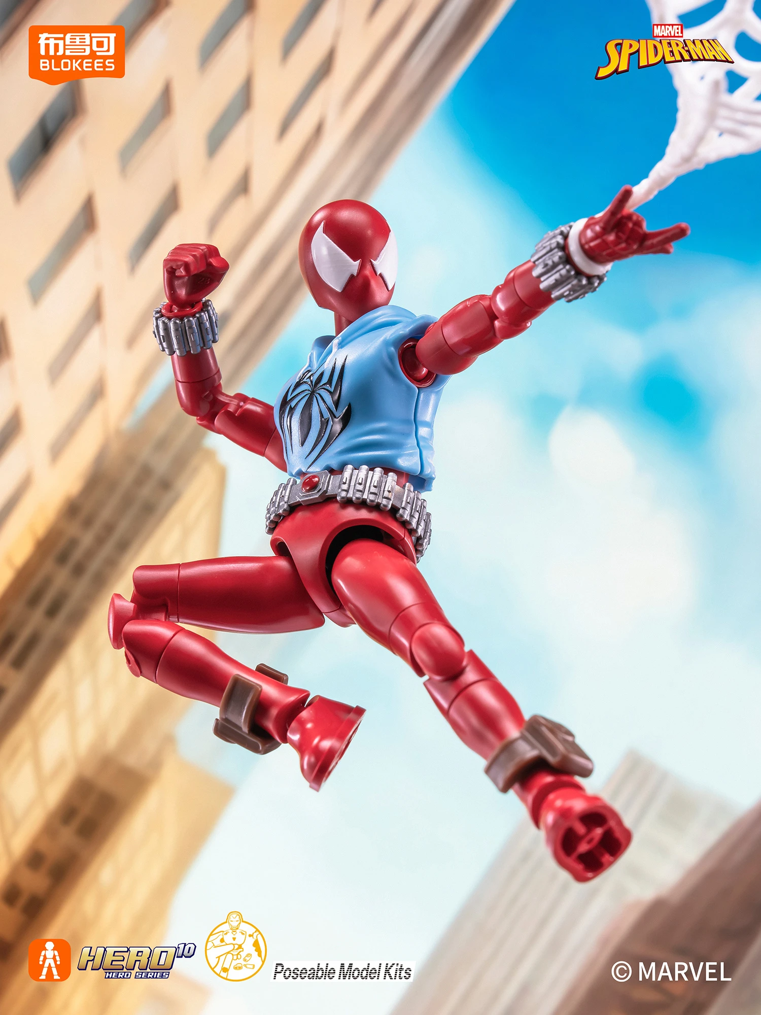 Original BLOKEES GV05 Venom SpiderMan Miles Morales Gwen Spider-Ham Doctor Octopus Mysterio Scorpion Action Figure Blind Box Toy - view 5