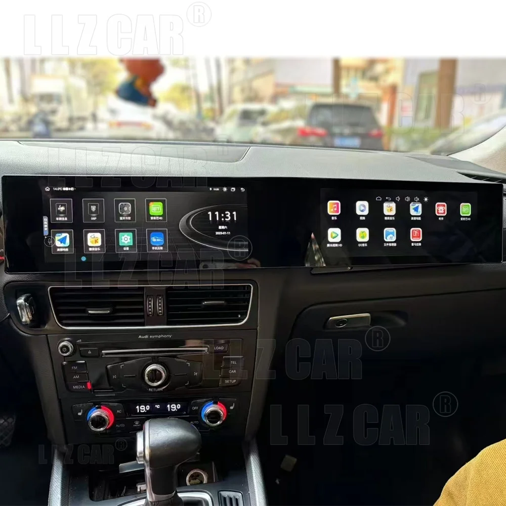 

21-дюймовый 3D-изогнутый экран, стерео Android 13 Автомобильный радиоприемник GPS для Audi Q5 2009-2017 Автоматическая навигация Мультимедийный видеоплеер CarPlay