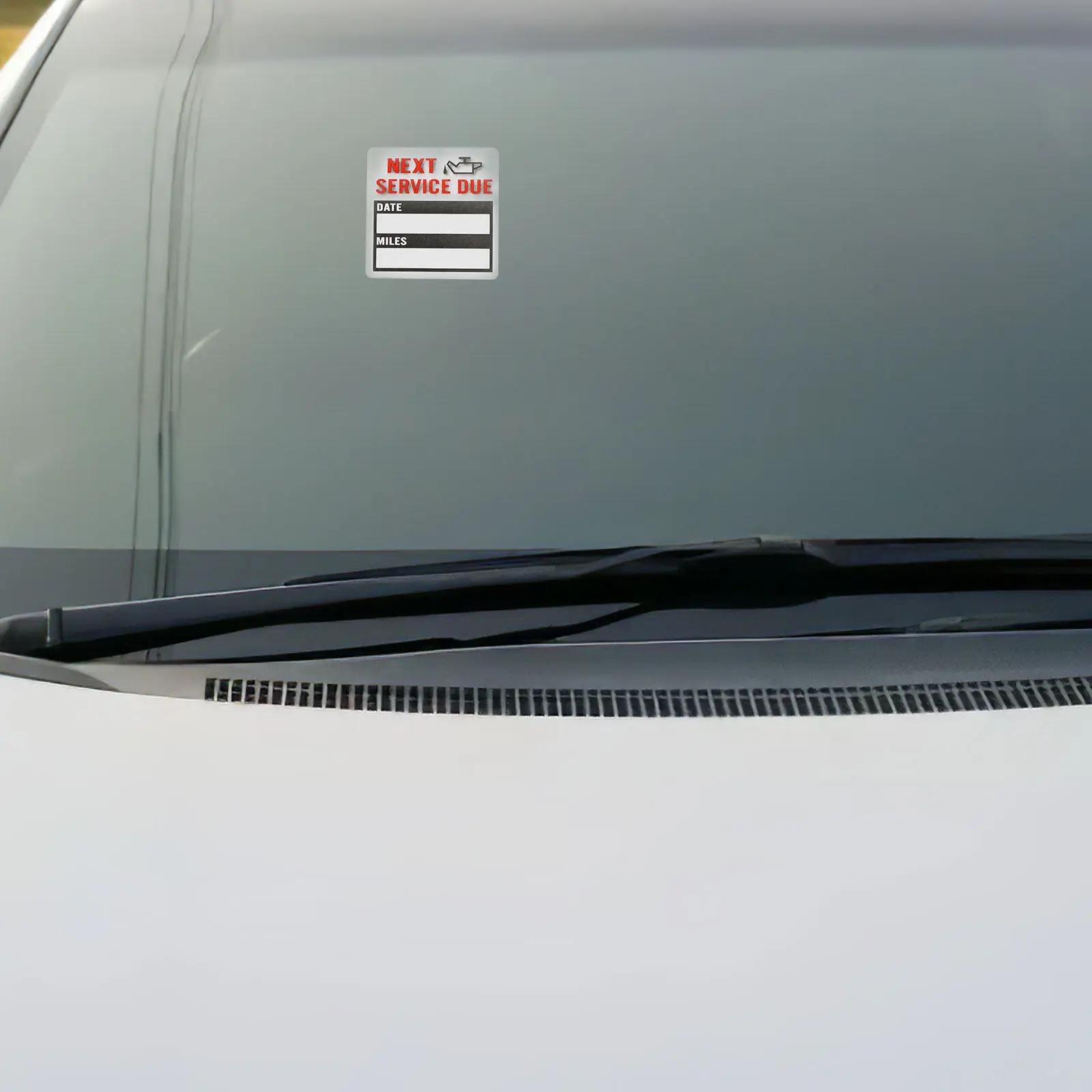 Car Oil Change Maintenance Service Decal Remind Window Label Sticker Practical Wear-Resistant Long-Lasting Adhesive