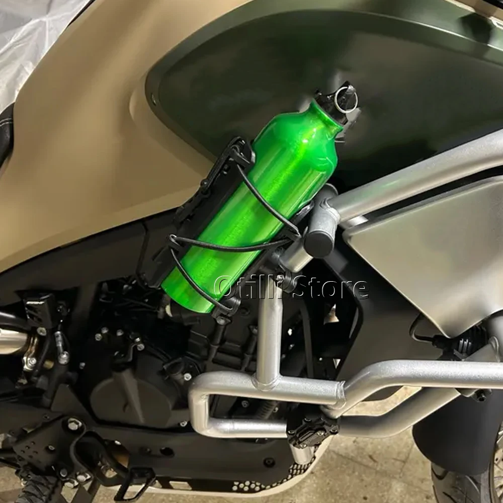 Motorcycle Water Bottle Holder 22-25MM Bumper Adjustable Hidden Cup Beverage Holder For R1200GS R1250GS R1300GS ADV 800MT MT-09