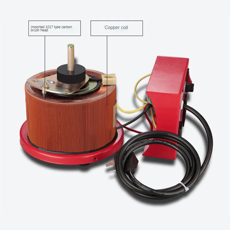 220V 0-300V Adjustable Single Phase AC Voltage Regulator 500W Carbon Brush Transformer 0.5KVA Variable Power Supply