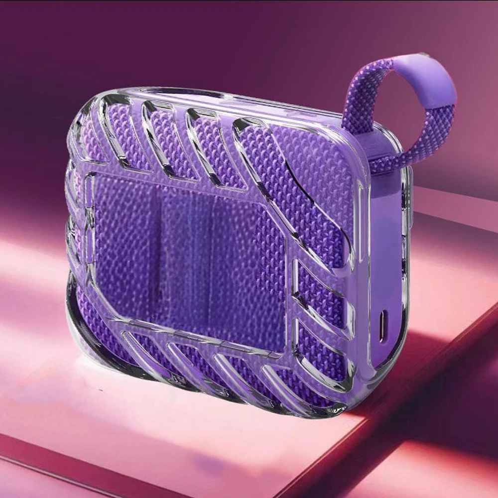 حافظة شفافة من مادة TPU لمكبر الصوت اللاسلكي JBL GO 4 غطاء حماية ناعم مضاد للسقوط ومضاد للخدش لملحقات مكبر الصوت