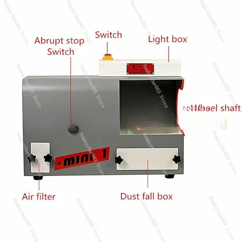 110V/220V Polishing Machine With Dust Collector Mini Polishing Grinding Motor Bench Grinder Polisher Jewelry Polisher Machine