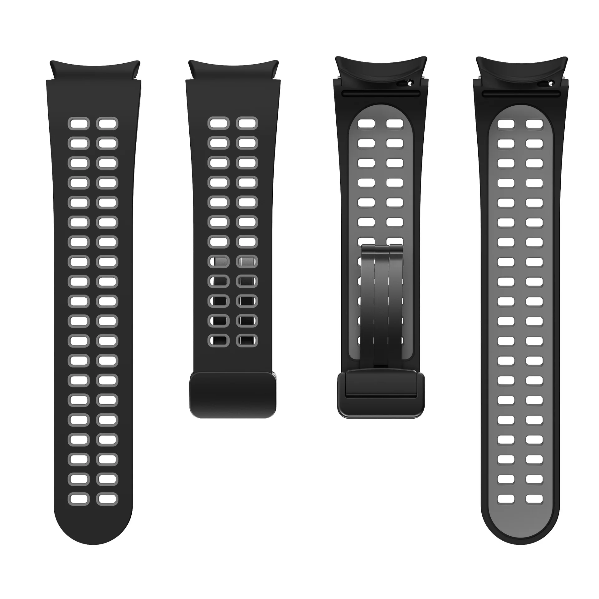Silicone Strap for Samsung Watch 4/5/6 40mm 44MM 5Pro 45MM Magnetic Buckle Band for Galaxy Watch 4/6Classic 42mm 43MM 46mm 47MM