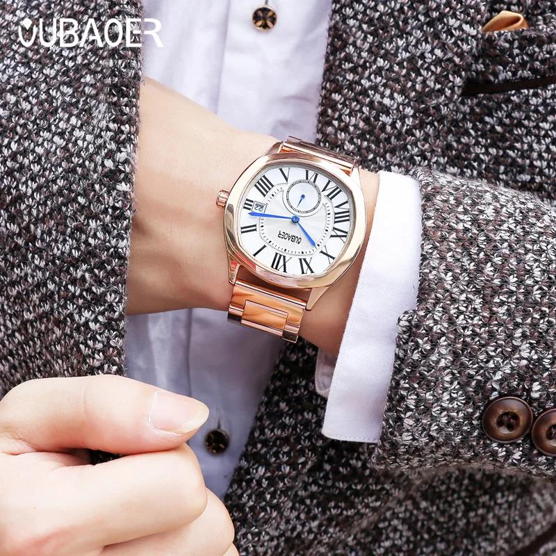 BAOER-Montre à Quartz pour Homme, Chiffre Romain, Nylon, Bleu, Business, Décontracté, Cadeau pour Petit Ami, 2023, 2023