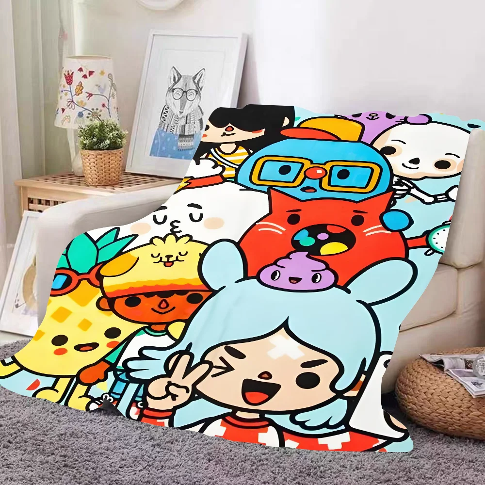 

T-toca B-boca Life Kids Happy Blanket Design Lightweight Throw Blanket For Dorms, Naps, Living Room, Office,Sofa,All-Season