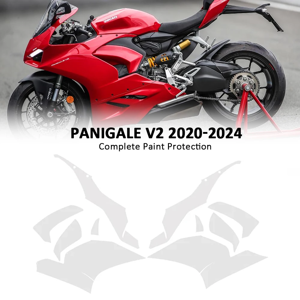 

PPF для DUCATI Panigale V2 комплект для защиты краски защитный обтекатель ТПУ PANIGALE V2 полная пленка для краски защитный бак 2020-2024